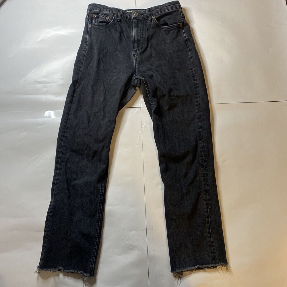 Topshop Moto Jeans Womens Size‎ Waist 28 Length 32 Ankle Cut Black Pants